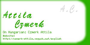 attila czmerk business card